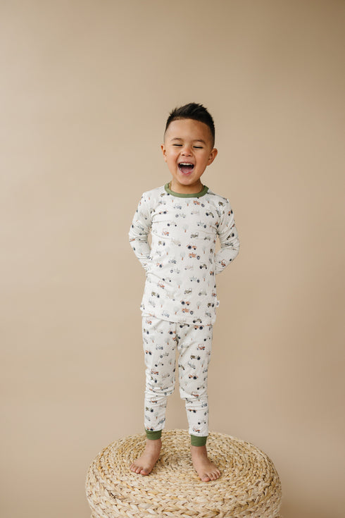 tiny-tractors-2pc-bamboo-pajama-set- at Sophia's Style-4